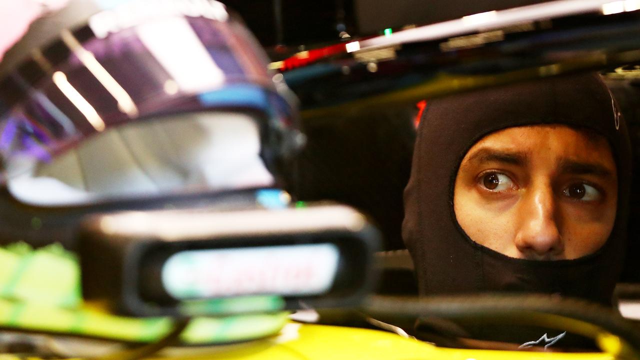 Daniel Ricciardo prepares to drive. (Photo by Dean Mouhtaropoulos/Getty Images)