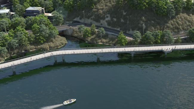 Artist’s impression of Indooroopilly Riverwalk - southern elevation.