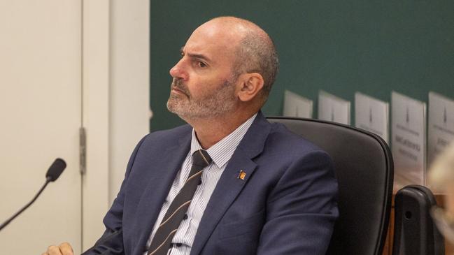 Member for Namatjira Bill Yan, the CLPs health spokesman, during Estimates Committee. Picture: Floss Adams.