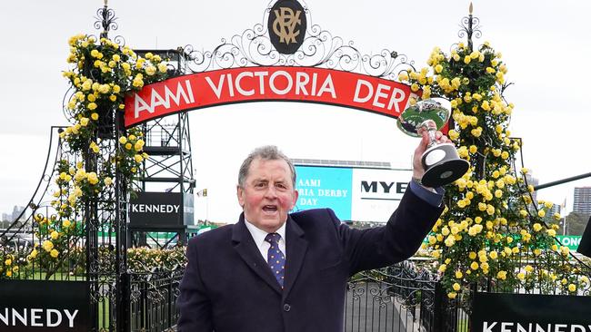 Pagan after winning the AAMI Victoria Derby at Flemington in 2020.