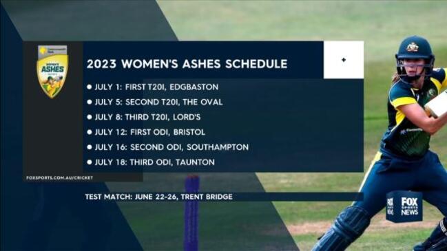 Dates locked in for 2023 Ashes series