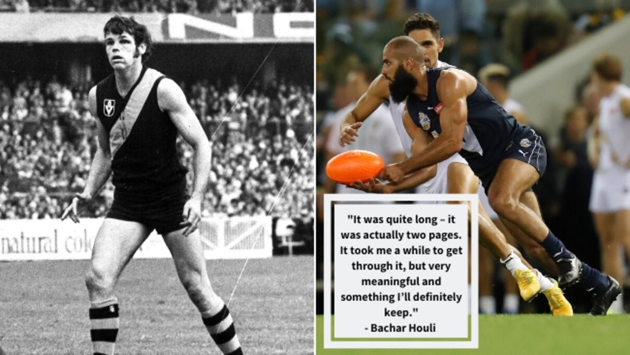 Bachar Houli‘s letter came from Francis Bourke.