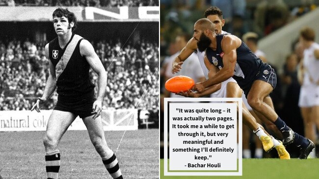 Bachar Houli‘s letter came from Francis Bourke.