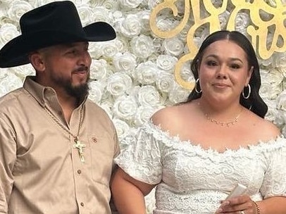 Manuel and Dulce Gonzalez held their wedding celebration in their backyard this past weekend when police said two robbers came in, shooting the groom in the head. Picture: GoFundMe