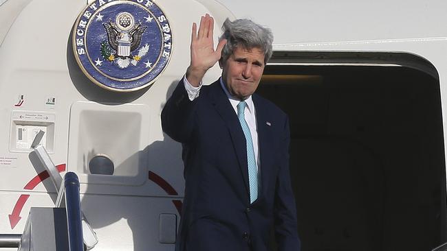 Jet-setting former US Secretary of State John Kerry is now the US Special Envoy on Climate. Picture: AAP Image / AP Pool, Rob Griffith