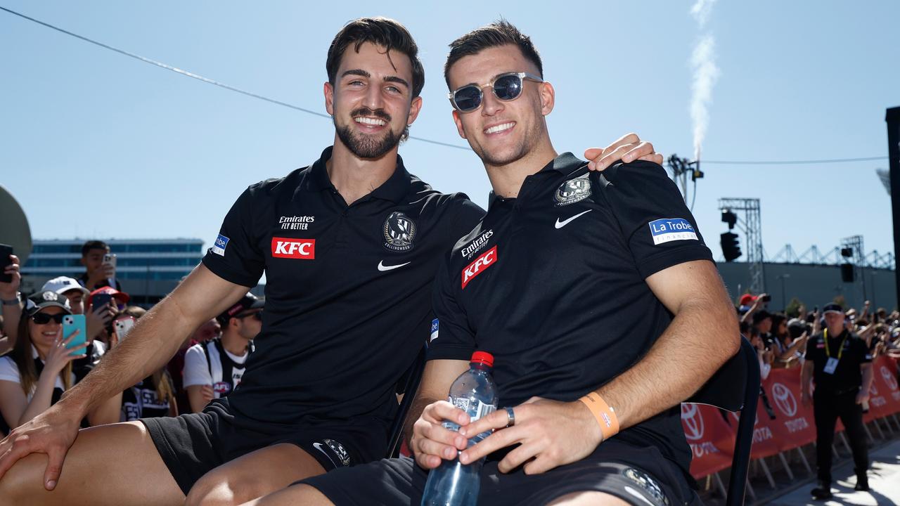 Josh Daicos and Nick Daicos. Picture: Michael Willson/AFL Photos