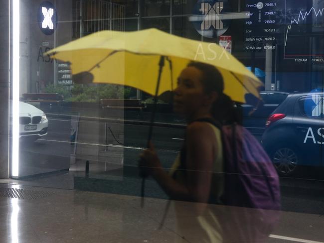 SYDNEY, AUSTRALIA - MARCH 01 2022 - Newswire Photos:  A view of the ASX in the Sydney CBD as the impact of Russia's invasion of Ukraine is felt across the world economy. Picture: NCA Newswire/ Gaye Gerard