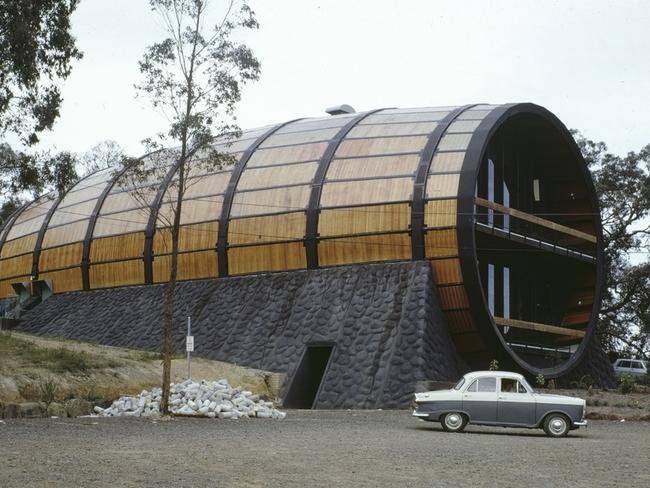 The Eltham Barrel, circa 1969. Picture: Peter Wille/John Tate, State Library of Victoria