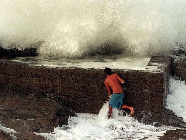 1998: Daredevil kids at Snapper Rocks.