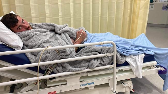 Brayden Withers has sworn off fishing the Proserpine River after an ordeal that ended in hospital. Picture: Supplied