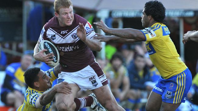 Daniel Harrison. Manly Warringah Sea Eagles vs Parramatta Eels at Brookvale Oval