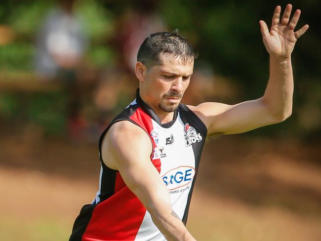 Lionel Ogden as Southern Districts v St Mary's in the Men's Premier League.Picture GLENN CAMPBELL