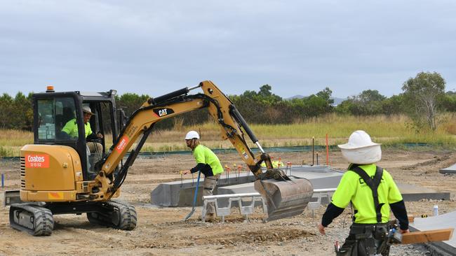 The Harold Phillips Park skate park under construction. Picture: Evan Morgan