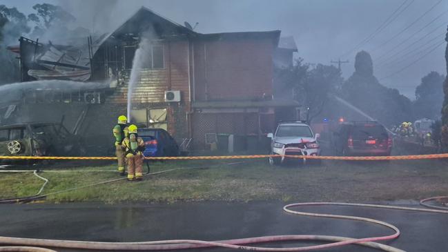 Firefighters took most of the night the extinguish the blaze. Credit: NSW Fire and Rescue