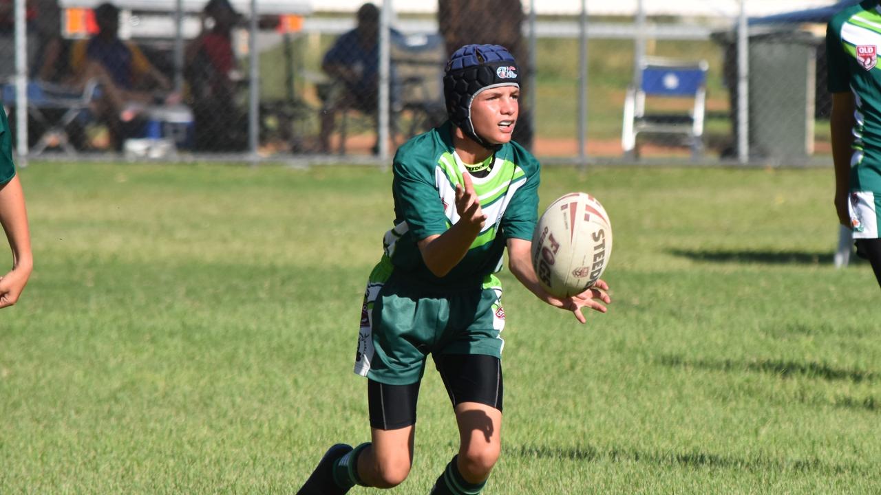 Benderoo/Roma Saints v Lowood Stags U14. Adrian Vowles Cup 2020.