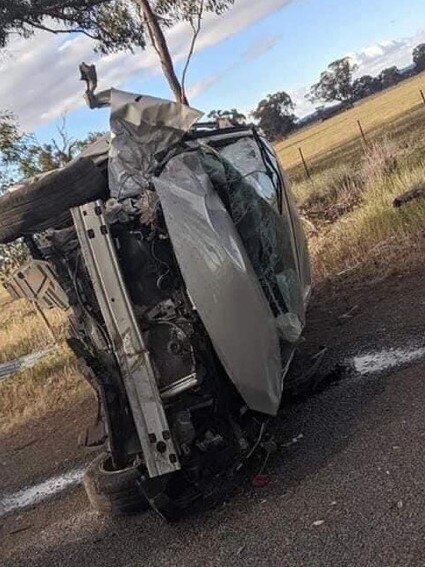 Shepparton’s Liam Edwards survived a car crash in October last year.