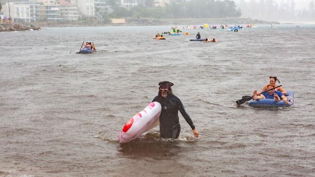 This man dressed up as a character from Pirates of the Caribbean. Picture: (AAP IMAGE/Jordan Shields)