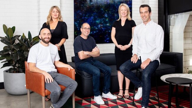 Square Peg’s Melbourne team: Dan Krasnostein, Jenna Sheils, Paul Bassat, Leila Lee and Ben Hensman.