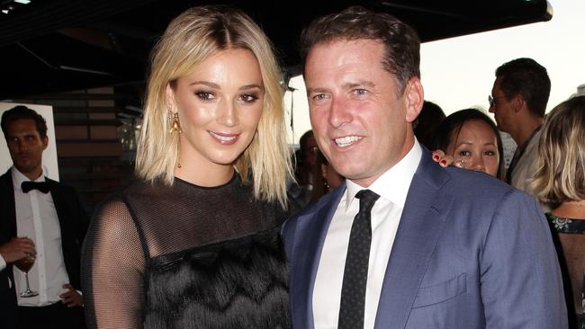 Jasmine Yarbrough and Karl Stefanovic recently became engaged. Picture: Christian Gilles