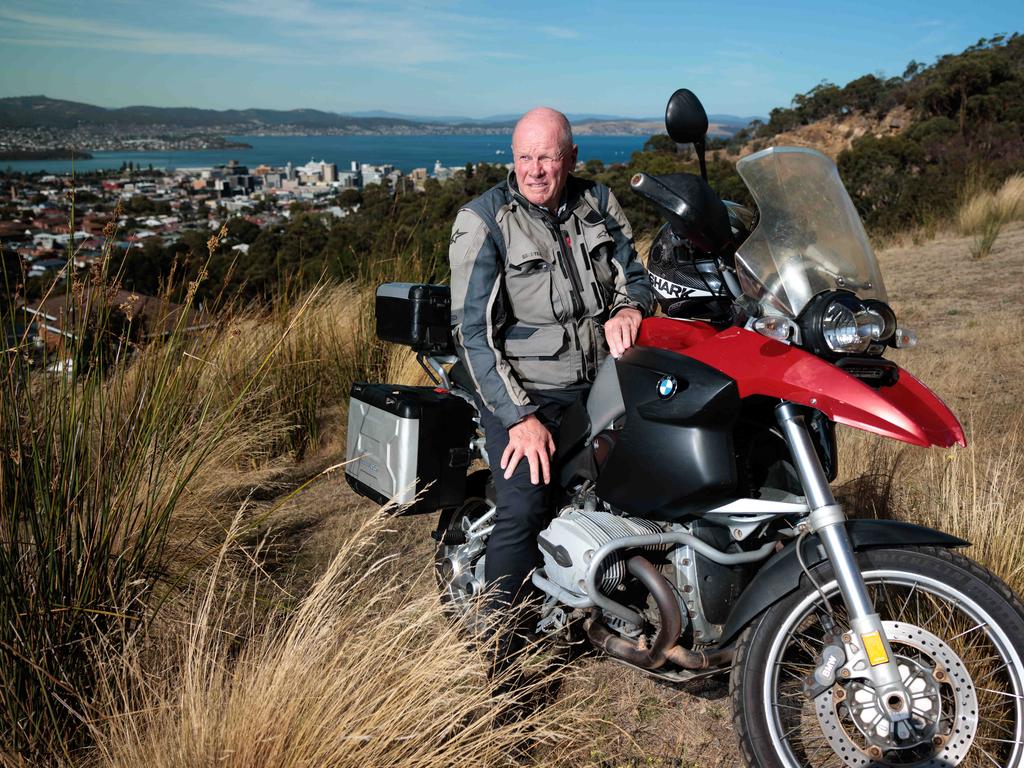 Retiree John Pauley in Hobart. Picture: Peter Mathew