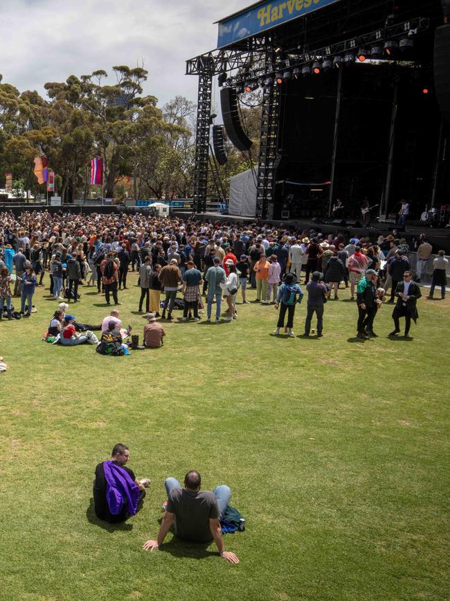 The Harvest Rock 2022 in Rymill and King Rodney Parks, Adelaide. Picture Emma Brasier