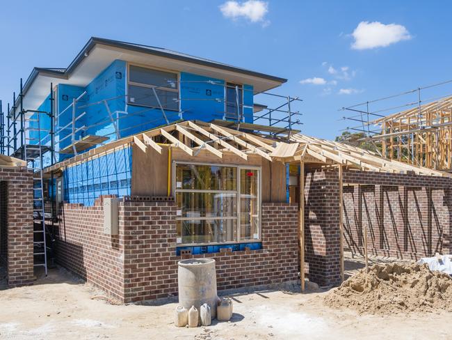 Generic home construction photo. Builder, home, bricks