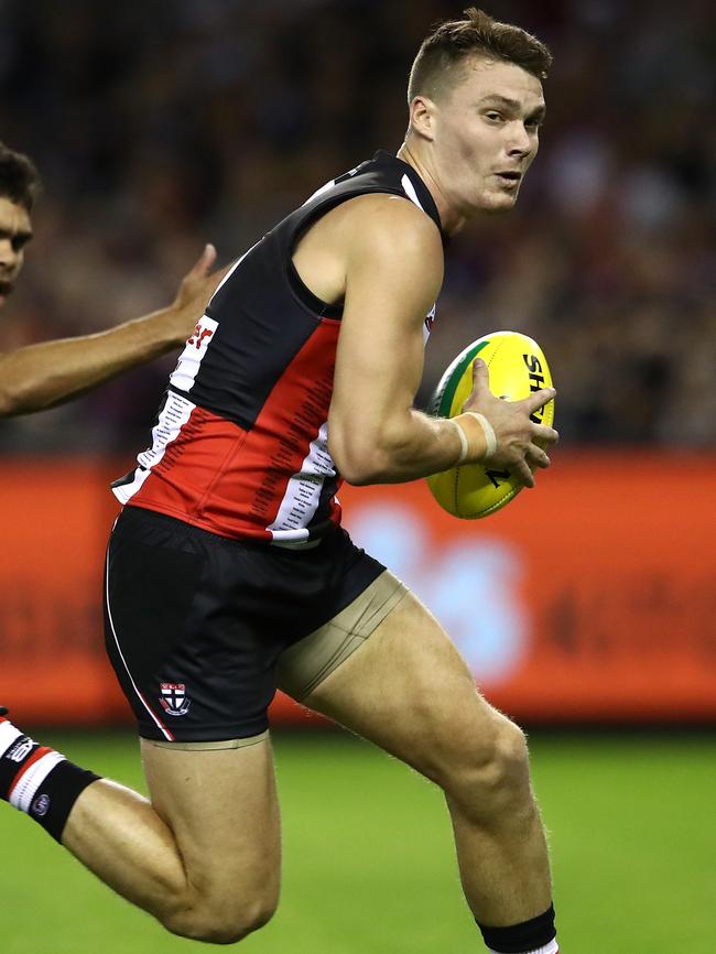 Blake Acres was dominant for St Kilda against the Brisbane Lions.