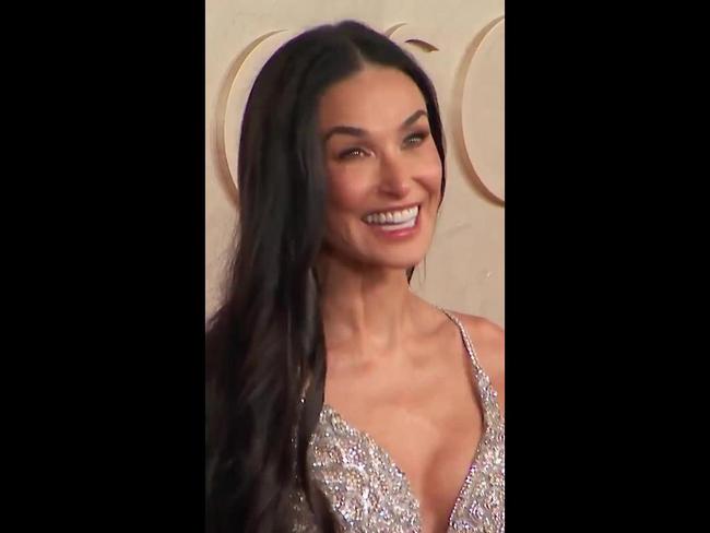 Demi Moore sparkles on the Oscars red carpet