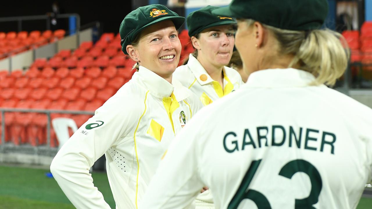 Meg Lanning’s Australian cricket side were forced to settle for a draw against India. Photo: Getty Images