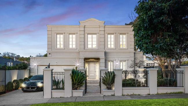 A French chateau-style home in Balwyn sold for $5.04m.