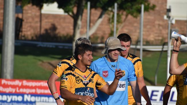Meninga Cup game between the Ipswich Jets and Sunshine Coast Falcons. Saturday March 18, 2023. Picture, Nick Tucker.