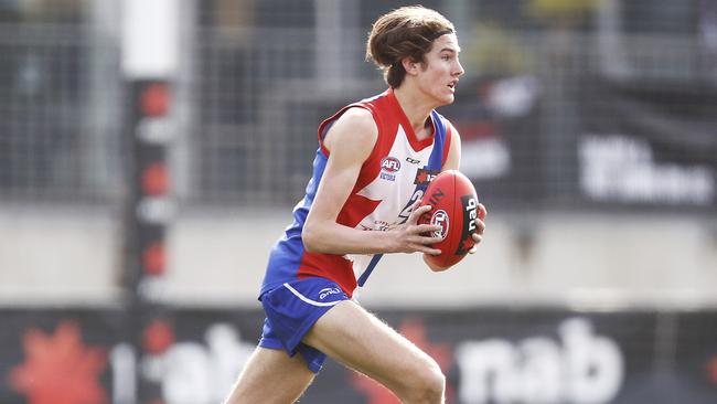 Gippsland’s Zach Reid possesses elite skills for a big man. Picture: Daniel Pockett/AFL Photos