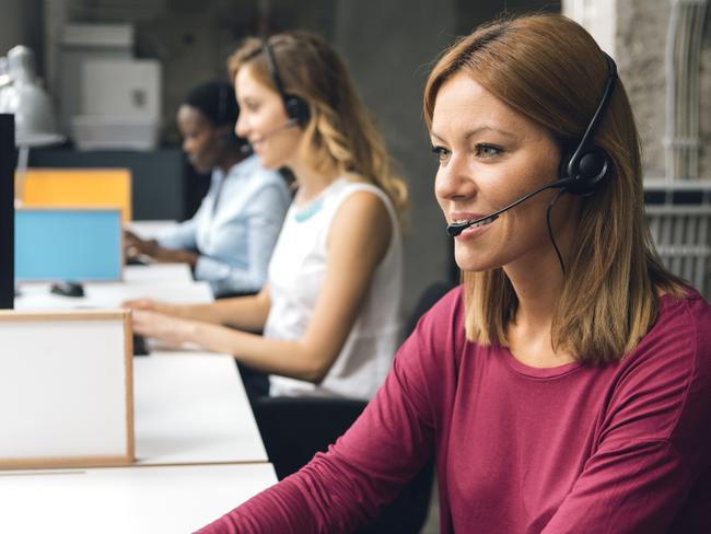 Most COVID-19 helpline workers operate from home – but strict social distancing is enforced at the call centres that are also running. Picture: istock