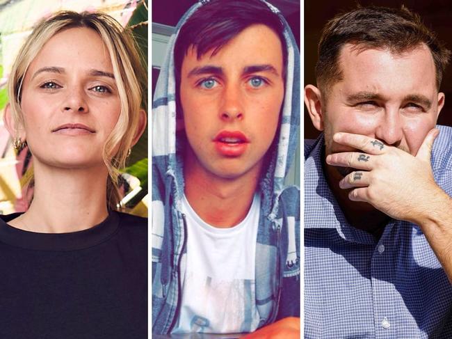 Kellie Finlayson, her bother Jake Gardner and Hector Ata Erdemsel. Pictures: File