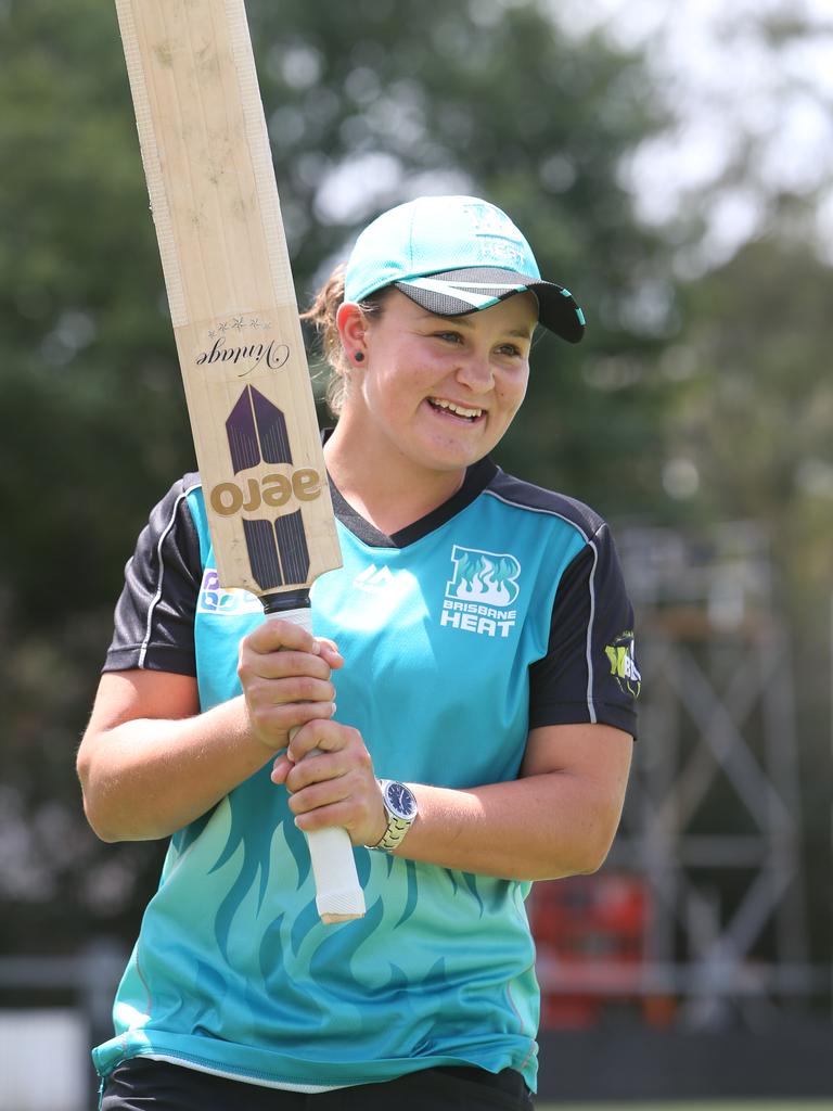 Ashleigh Barty represented the Brisbane Heat in WBBL01. Picture: Annette Dew