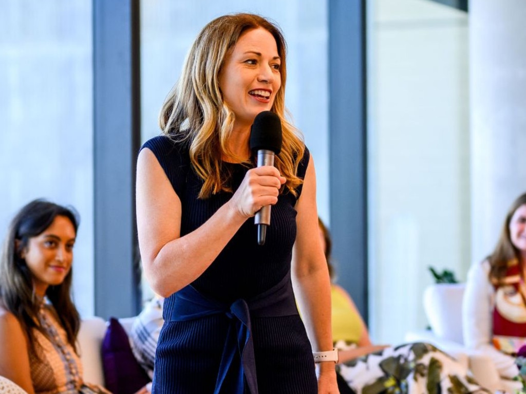 Michelle Markham at a Women Rising leadership training session. Picture: Supplied.