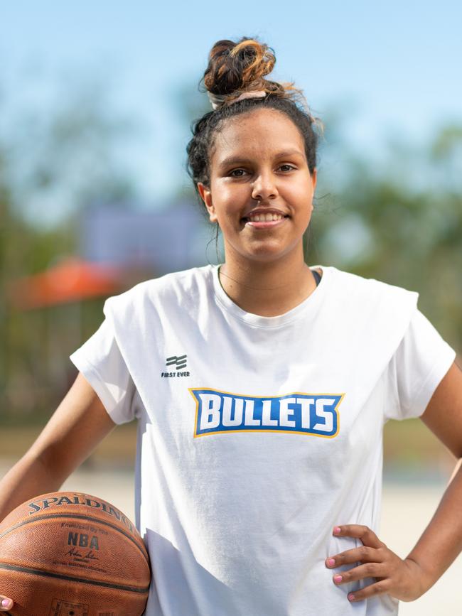 Former Uni Rebels star Ambah Kowcun believes she can succeed playing college basketball in the US. Picture: Che Chorley