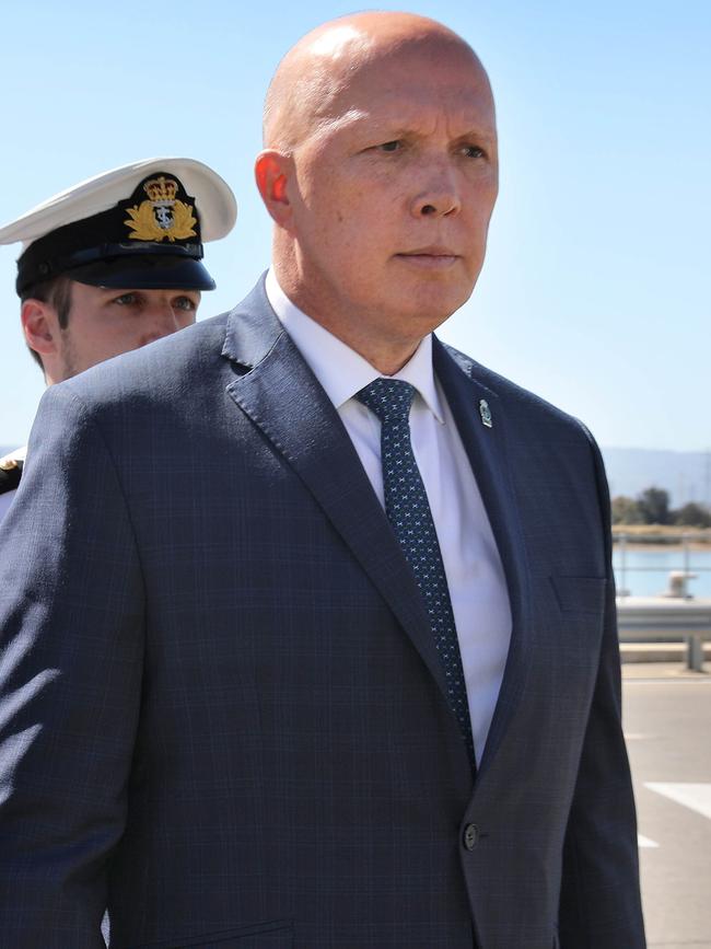 Defence Minister Peter Dutton. Picture Dean Martin