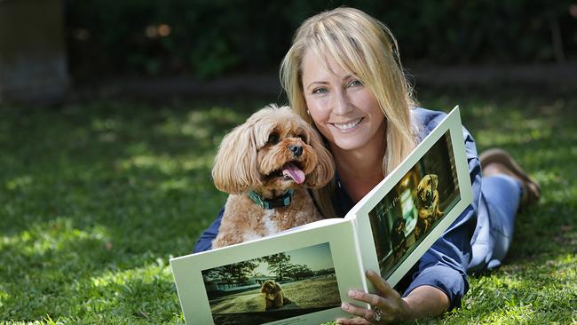 Apple the Cavoodle, pictured with Suzanne Stevenson, is one of the quirky characters featured in the Tails of Mosman. Picture: Mark Scott