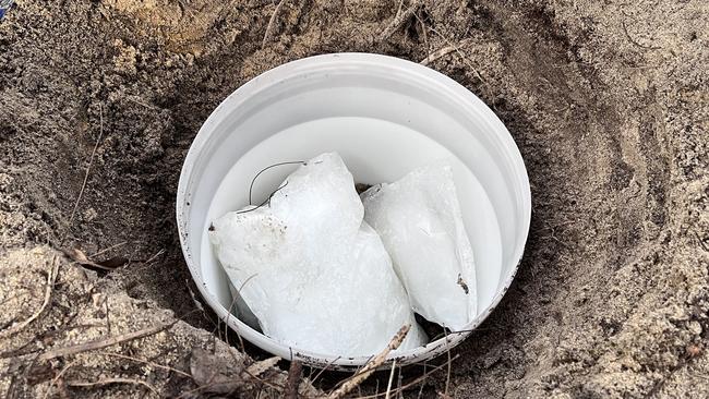 Police allege Mr Crawford was trying to retrieve meth from a 15kg stash buried in bushland. Picture: Supplied / WA Police