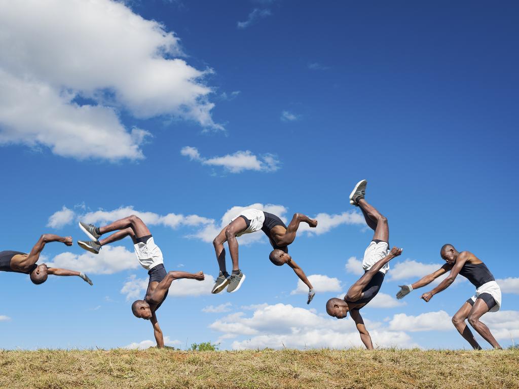 Zama Mofoken - Most consecutive back handsprings (one hand). Picture: Chris Allan/Guinness World Records