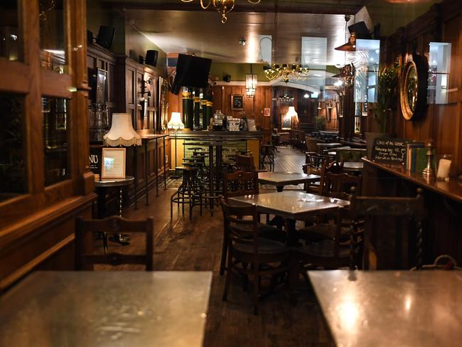 An empty pub in London. Picture: Getty