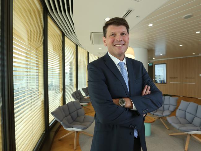 13/02/2020. AGL CEO Brett Redman pictured at their offices in Sydney as AGL Energy release their first half results. Britta Campion / The Australian