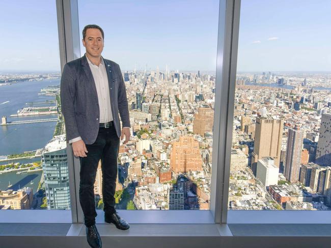 David Collard in Scale Facilitation’s One World Trade Center office in New York. Picture: Abby Holden