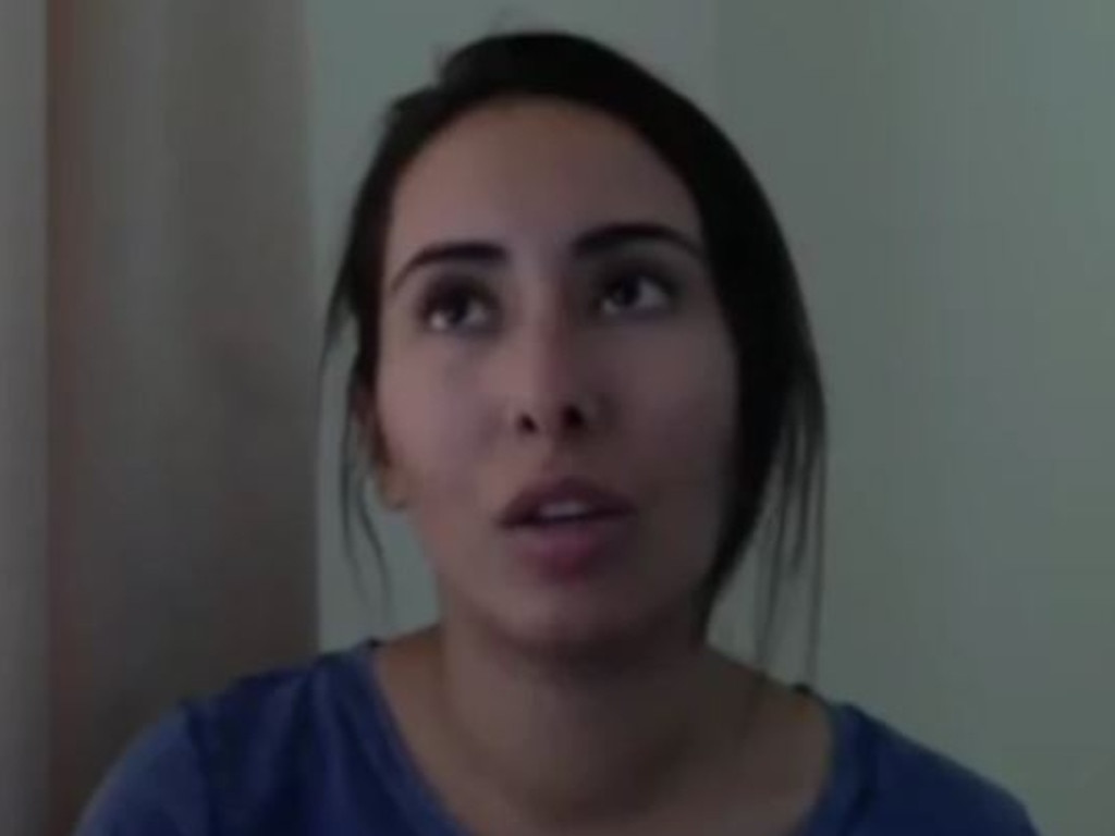 Latifa appeared in a video describing the reality of life as a member of the Emirati royal family. Picture: YouTube