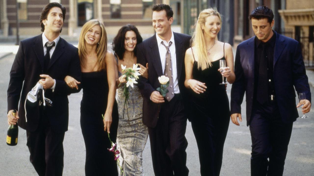 David Schwimmer, Jennifer Aniston, Courteney Cox, Matthew Perry, Lisa Kudrow and Matt LeBlanc. Picture: NBC/NBCU