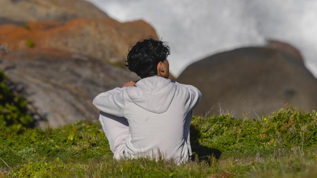 Brother of the missing teen, Sahil Habibi waiting and hoping for his brother’s return. Picture: NewsWire / Roy VanDerVegt