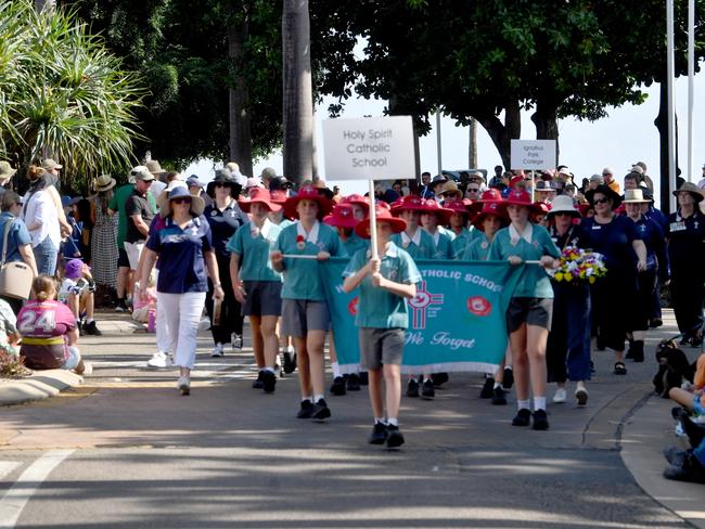 Anzac Day 2025. Strand parade in Townsville. Picture: Evan Morgan