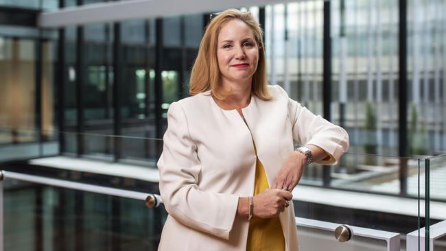 Austrac chief executive Nicole Rose at the agency’s headquarters in Canberra. Picture: Sean Davey