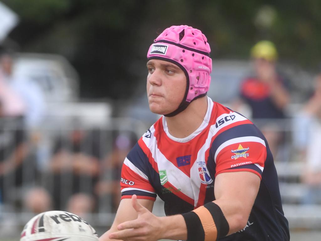 Kirwan State High School hosts St Patrick's College, Mackay, in round 1 of the 2025 Aaron Payne Cup. Picture: Evan Morgan